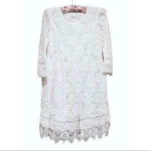 Retro lace dress, wedding dress. Size runs small / size L